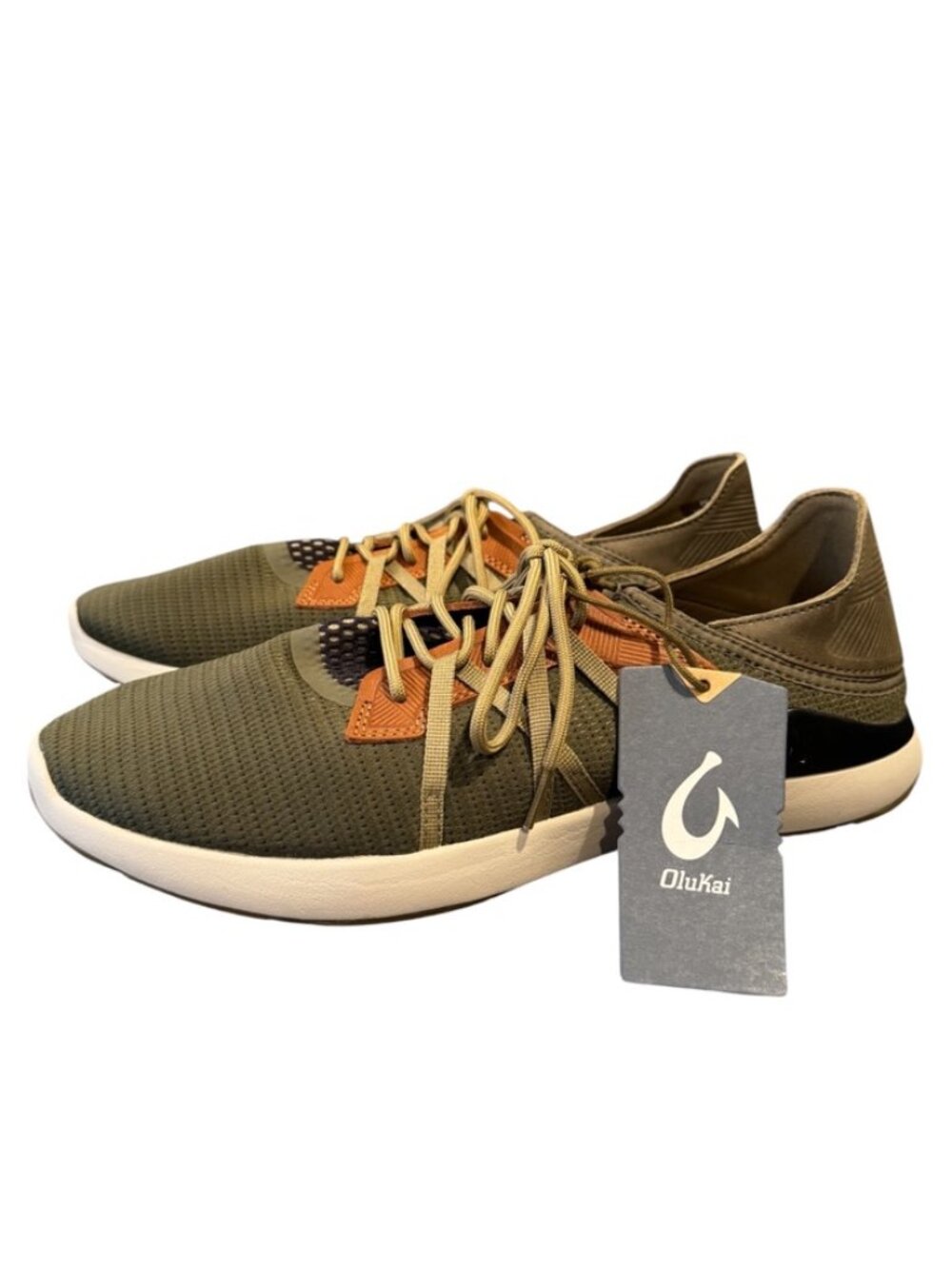 Olukai Mio Li Sneakers Men’s 12 Hunter Lava Rock Athletic Shoes NWT EU 45